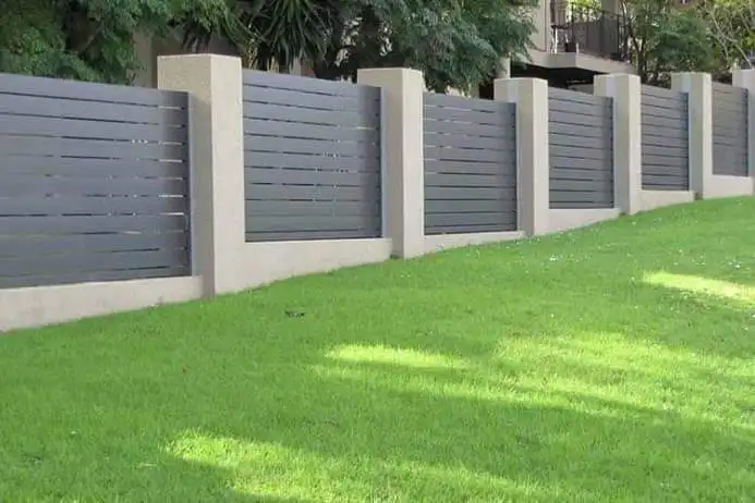 Completed fencing installation